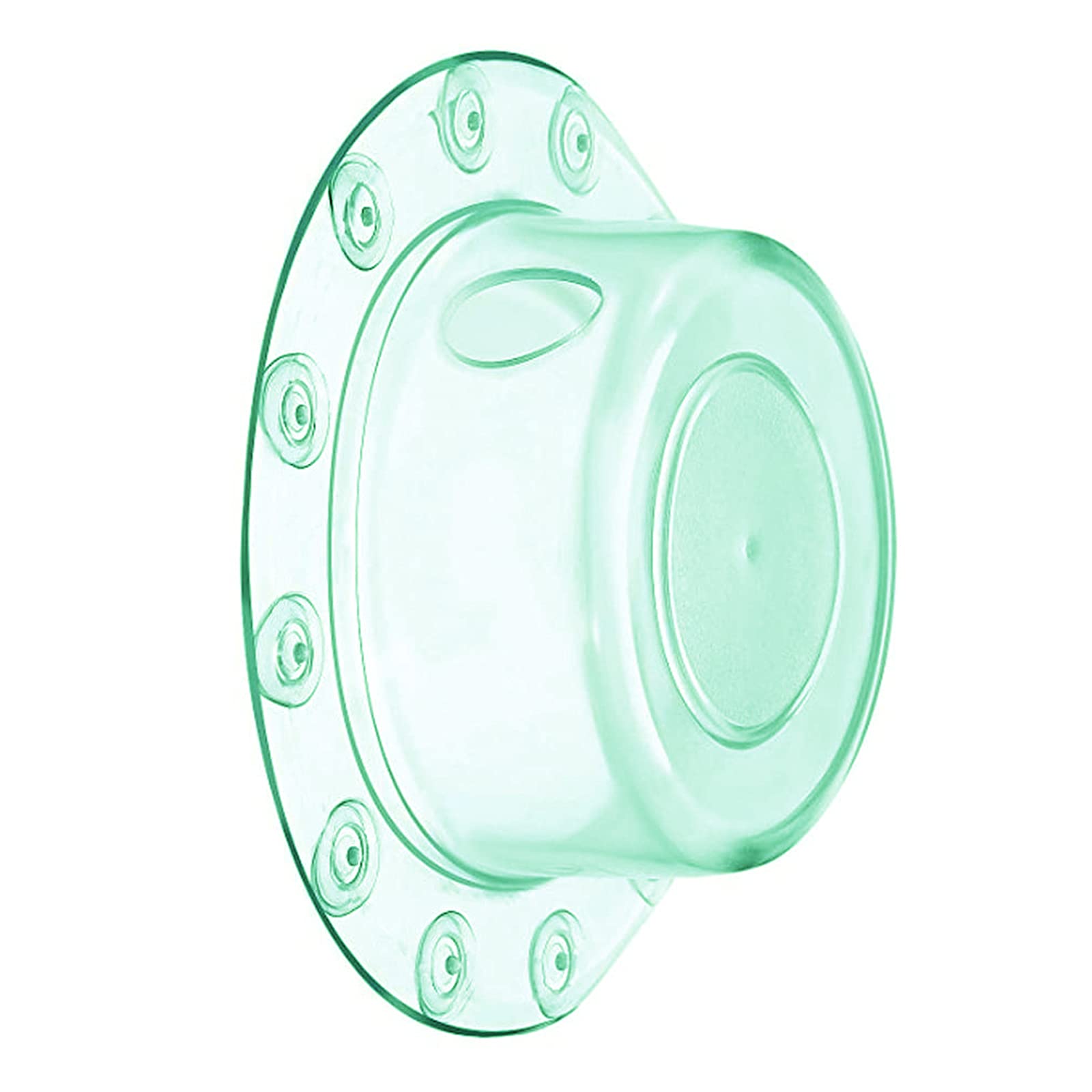 Bath Overflow Cover for Deep Water Baths, Deep Bath Drain Cover Adds Inches of Tub Water for Warmer and Comfortable Shower (Transparent Green)