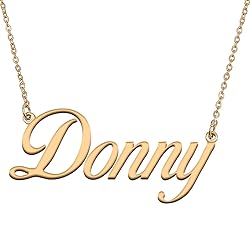 HUAN XUN Customized Custom Simple Any Name Necklace
