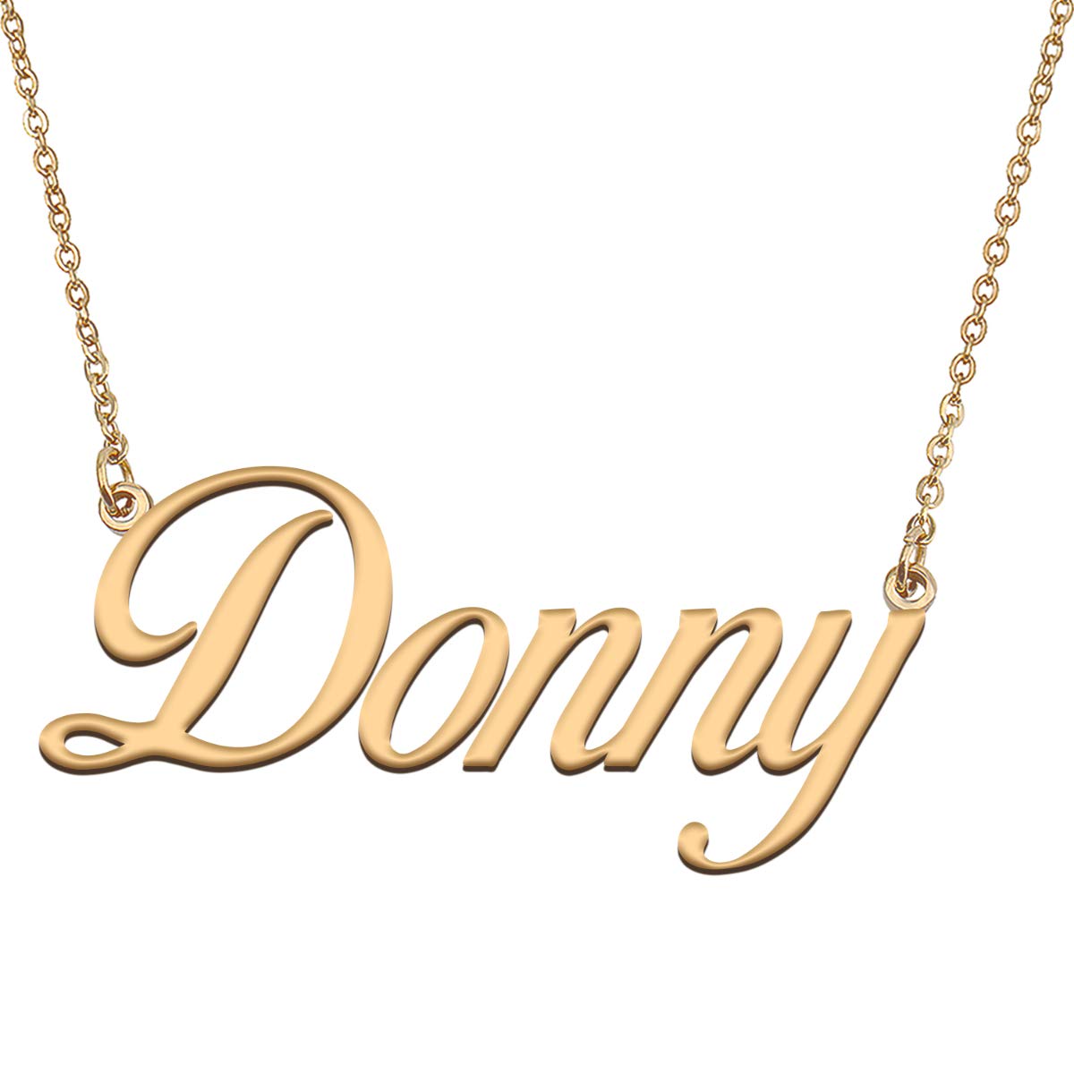 HUAN XUN Customized Custom Simple Any Name Necklace