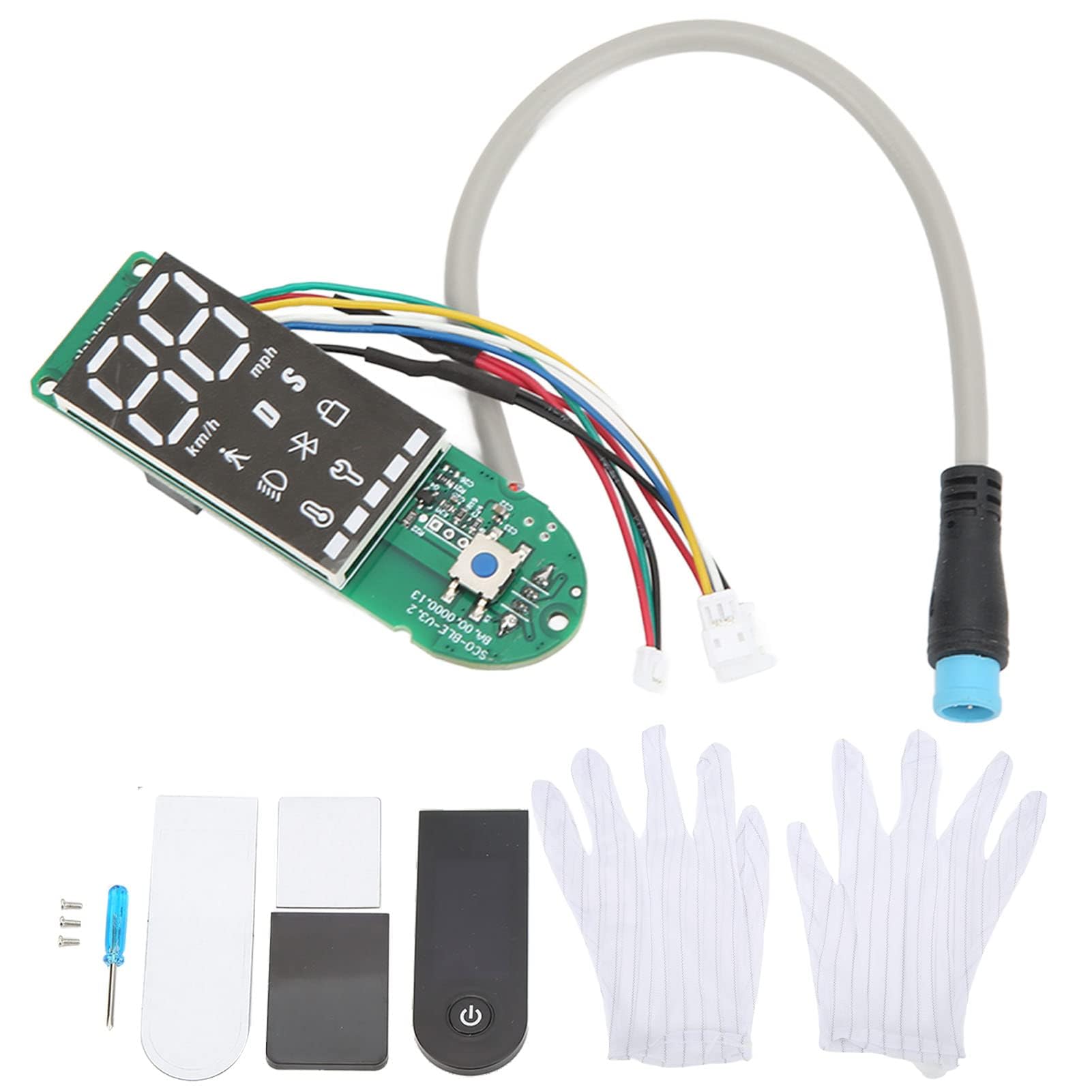 Alomejor Electric Scooter Dashboard Circuit Board, Replacement Dashboard Panel for M365 1S Pro Pro2
