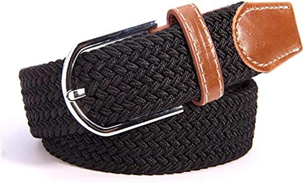 Men'S Fabric Belt Fashion Simple Casual Pants Jeans Style Stretch Belt