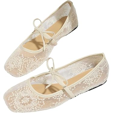 amazon ladies flat dress shoes Amazon.com | CUSHIONAIRE Siesta Modern Lattice Ballet Flats for Women,  Comfortable Slip On Pointed Toe Womens Jelly Shoes, CHOCOLATE 6