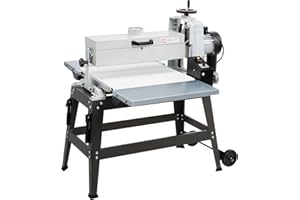 VEVOR 22" Drum Sander with Stand & Extension Tables, 1.75HP 1440RPM Dual Motor Drum Sander for Woodworking - Variable Speed C