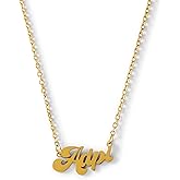 Sorority Shop Alpha Delta Pi Necklace — Retro Font Design with 18K Gold Plating, Alpha Delta Pi Gifts for Women