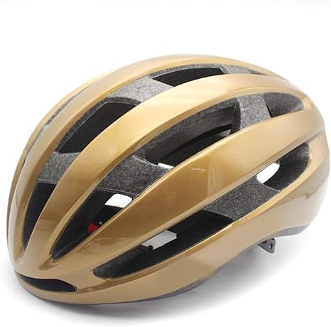 Amazon Co Jp 自転車 ヘルメット Sfbbbo 自転車用ヘルメット超軽量バイク安全帽子男性ロードバイクマウンテンバイク用一体成形ヘルメットサイクリングゴールド ホーム キッチン