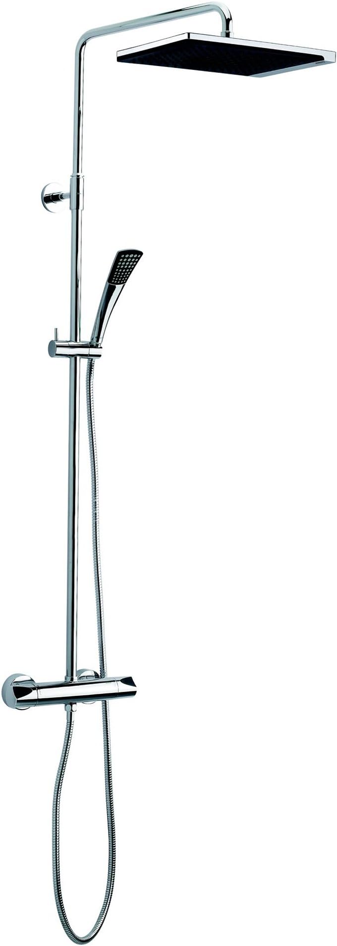 Damixa Slate 3 Shower System (57924.74)/Built-in adjustment/High Pressure/Chrome/Black