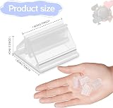 BLMHTWO 24 Pcs Card Stands Acrylic Triangle Base Display Stands Clear view 2