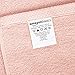 Amazon Basics Quick-Dry Towels - 100% Cotton, 3-Piece Set, Petal Pink