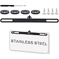 Universal Car Rear View Camera License Plate Bracket Stainless Back Up Camera License Plate Mount Rear Cam Backup Camera Mount Dash Cam Mirror Mount Backup Camera Mounting Bracket