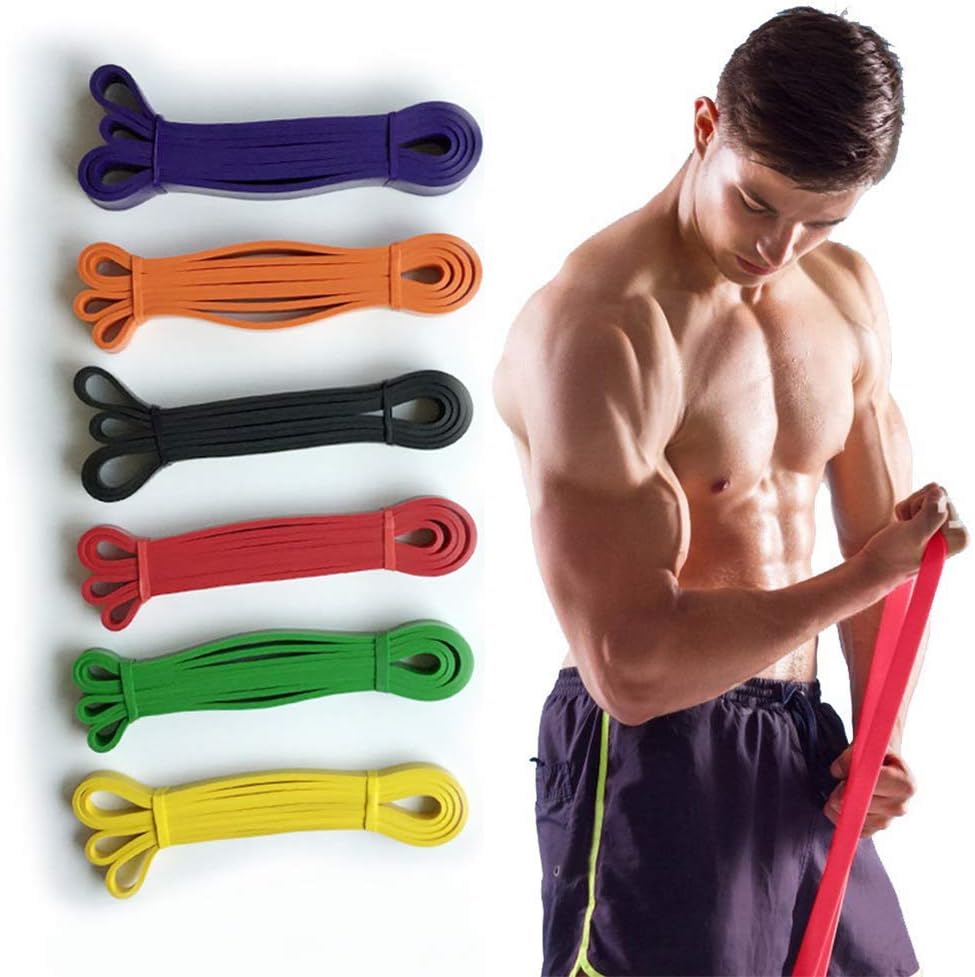 heDIANz Gym Fitness Equipment Tension Ring Loops Yoga Strength Training Resistance Band Elastic, Anti-slip Easy to Use