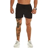 Ouber Men's Workout Squatting Shorts Slim Fit Gym Weightlifting Bodybuilding