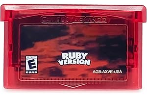 FUcopales 1 Piece for NDSL Game Cards (Ruby Version),Third Party Cards Compatible with GBM/GBA/SP/NDS NDSL