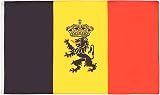 AZ FLAG Belgium Coat of Arms Flag 3x5 ft 100D Polyester with Lion view 1