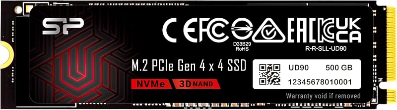SP Silicon Power UD90 500GB NVMe 4.0 Gen4 M.2 SSD 5000/3850 MB/s