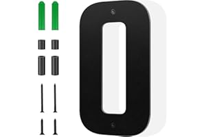 SPNO1-MS 4 Inch Floating Aluminum House Numbers, House Address Numbers Letters for Outside, Modern Metal Black Address Number Letters for Door Home Office Apartment Garden (0)