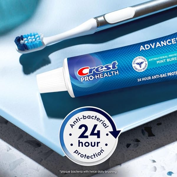 CREST PRO-HEALTH ADVANCED ANTIBACTERIAL PROTECTION TOOTHPASTE – PACK OF 4, 5 OZ TUBES