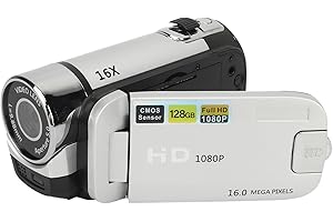 Vintage Video Camera Camcorder, 16Mp Cam Corder, 1080P Digital Camera, 2.4 Inch Rotatable Screen Camcorder, 16X Zoom HD Video