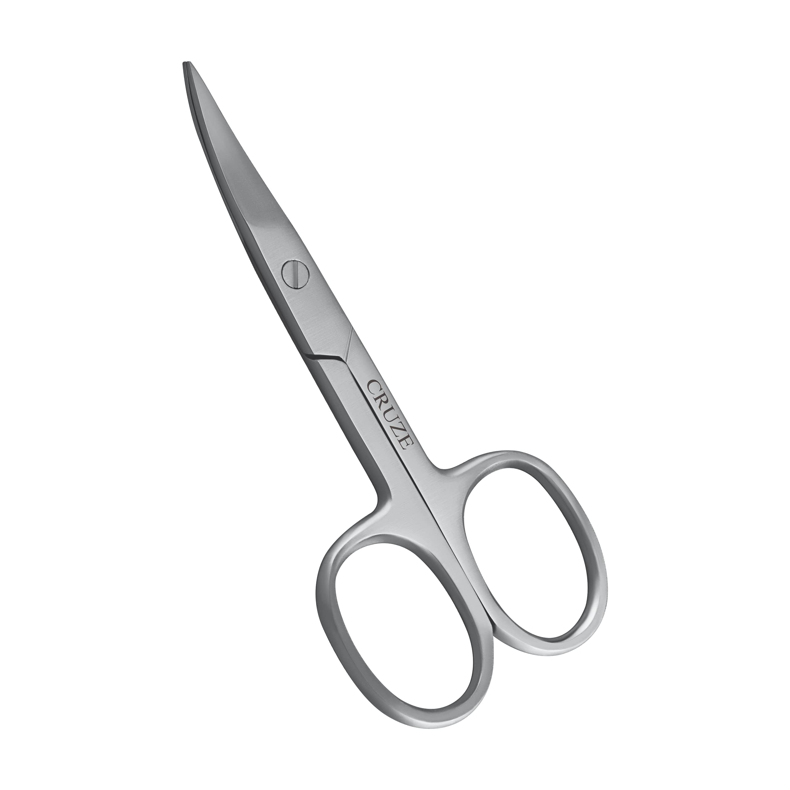 CRUZE Curved Nail Scissors 9 cm – Stainless Steel Nail Clippers Alternative & Cuticle Trimmer – Rust‑Resistant Sharp Blades, Ergonomic Handle for Men & Women Manicure & Pedicure Tools