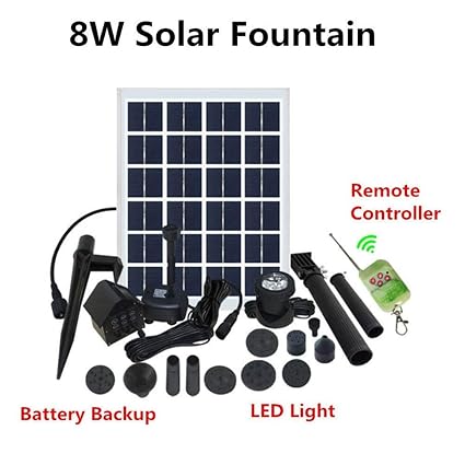 Wlehome Kit De Pompe à Eau Pour Fontaine Solaire Pompes