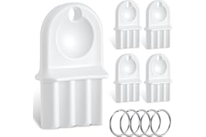 Geelin 5 Pcs Paper Towel Key, Fits Most Commercial Toilet Dispensers & Paper Towel Dispensers for Janitors Maintenance Professionals, Universal Replacement (White)