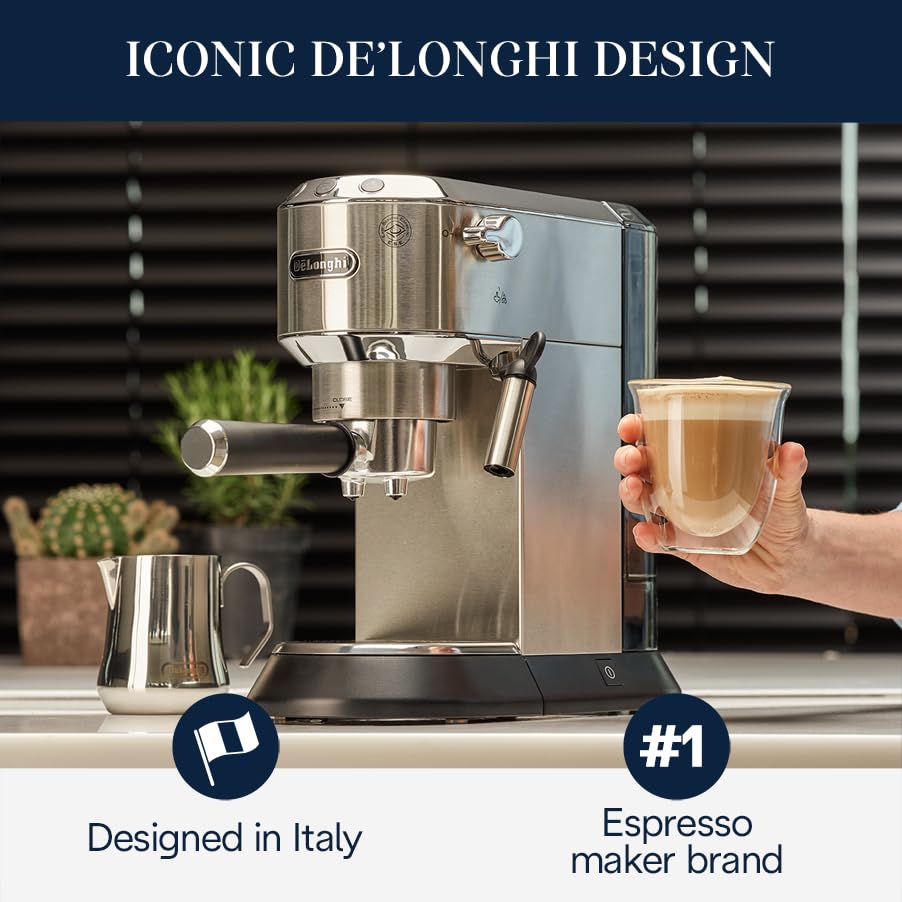 De'Longhi Dedica EC680M, Espresso Machine, Coffee and Cappucino Maker