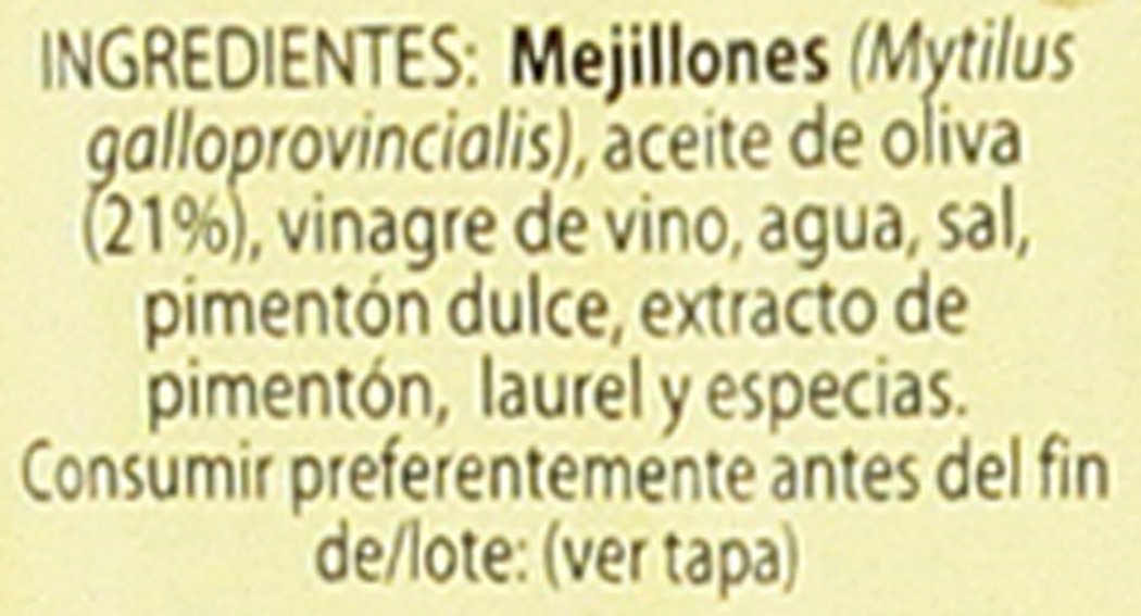 Escuris Mejillones Escabeche Fritos en Aceite de Oliva - 280 gr ...
