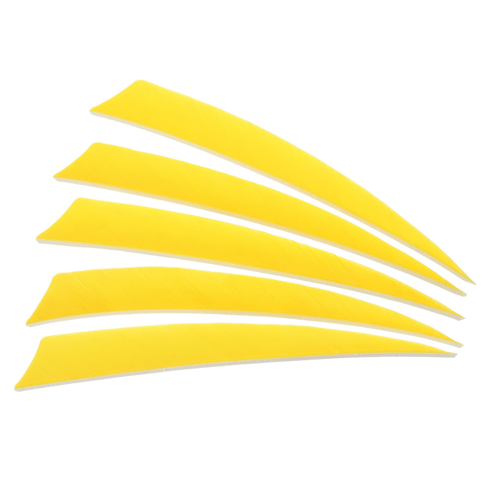PATIKIL Arrows Vanes 50 Pack 5 Inch Arrow Turkey Feather Fletch Left Wing Fletching Yellow for DIY Target Shooting