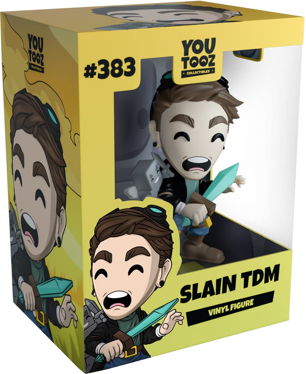 You Tooz Slain TDM 4.7" Inch Vinyl Figure, Slain DanTDM Collectible Figure by Youtooz Creator Collection