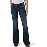 Wrangler Women's Retro Mae Mid Rise Wide Leg Trouser Jean