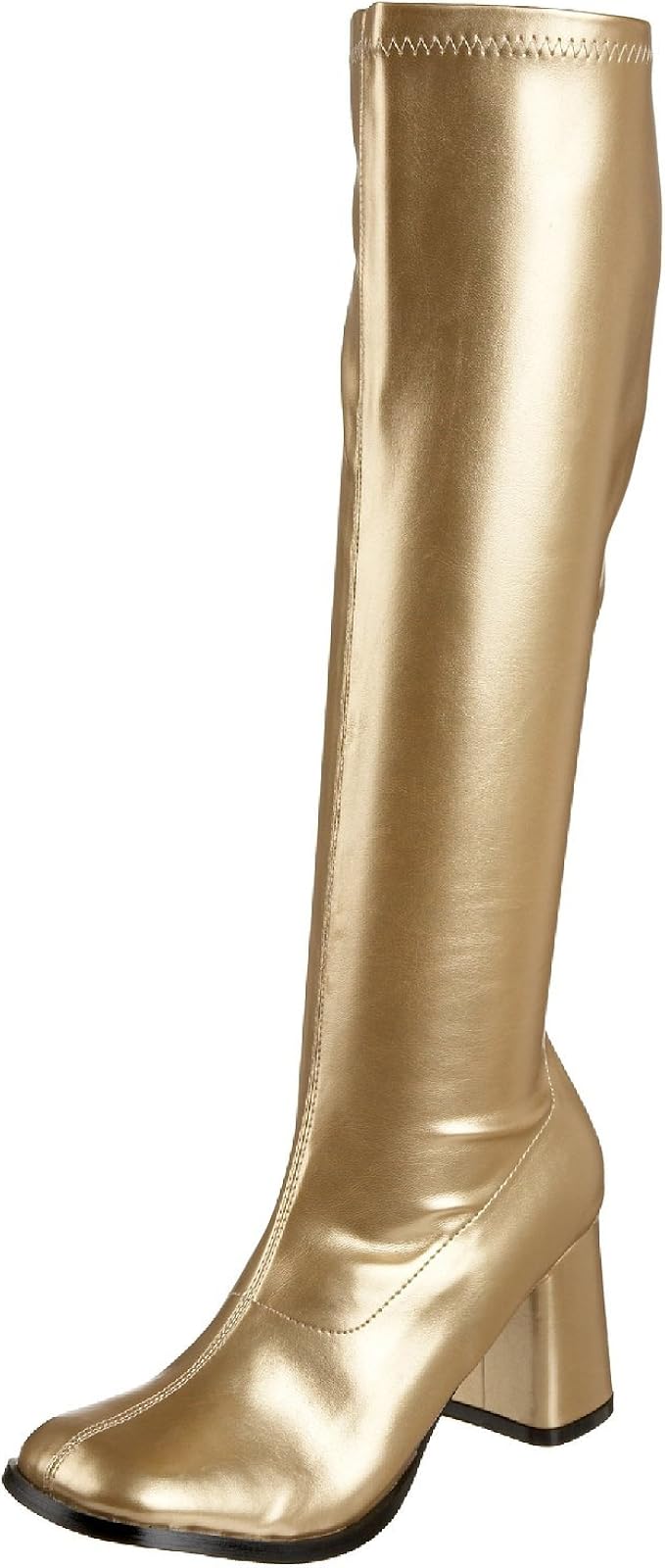 gold platform gogo boots