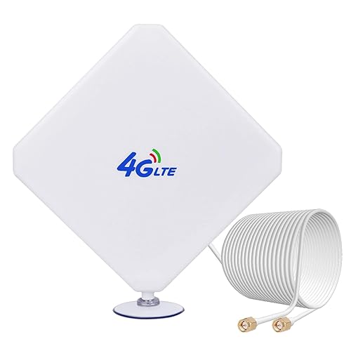 SMA 4G LTE Antenna, High Gain 35dBi Network Antenna Dual Mimo 3G