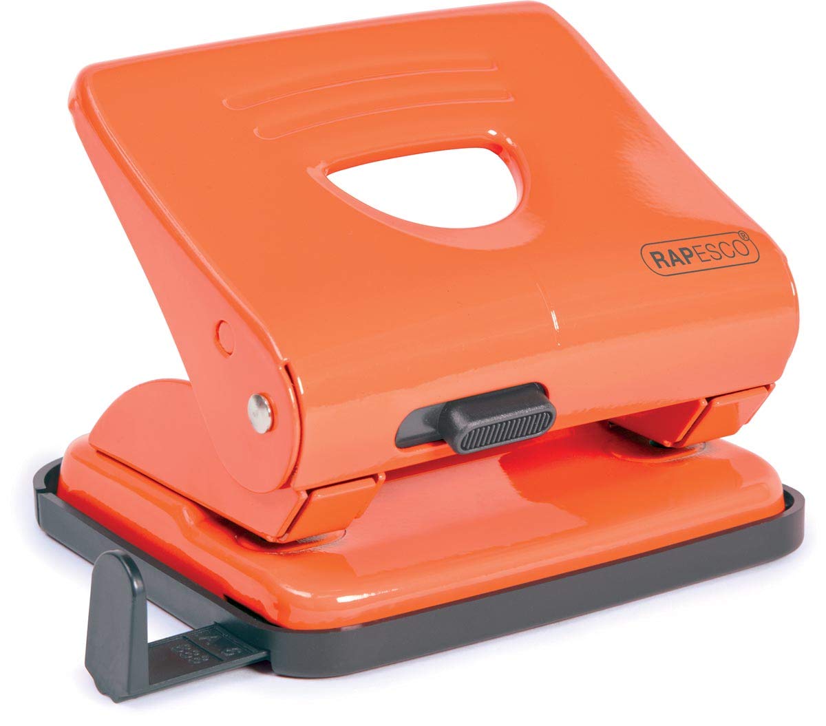 Rapesco 1362 825 2-Hole Metal Punch, 25 Sheet Capacity, Orange