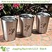 Better For Your - Kids Small Stainless Steel Cups Double Wall Tumbler 8oz-250ml, BPA Free, Set of 3 - Juggling Squirrel and Numbers 1-2-3, Dishwasher Safe
