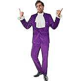 Men's Velvet 2 Piece Suit 60s Halloween Costume Tuxedo Blazer Party Jacket Pants