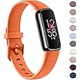 AK Sport Band Compatible with Fitbit Luxe Bands for Women Men, Soft Silicone Replacement Sport Straps Wristbands for Fitbit Luxe Fitness and Wellness Tracker