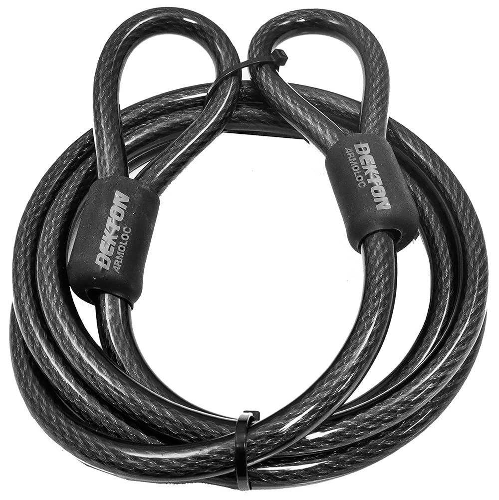 Dekton 10MM x 4.6M Flexible Steel Cable | Heavy-Duty Cut-Resistant Cable with Durable PVC Coating | Ideal for Securing Bikes, Scooters, Gates & Outdoor Equipment | Weatherproof for Long-Lasting Use