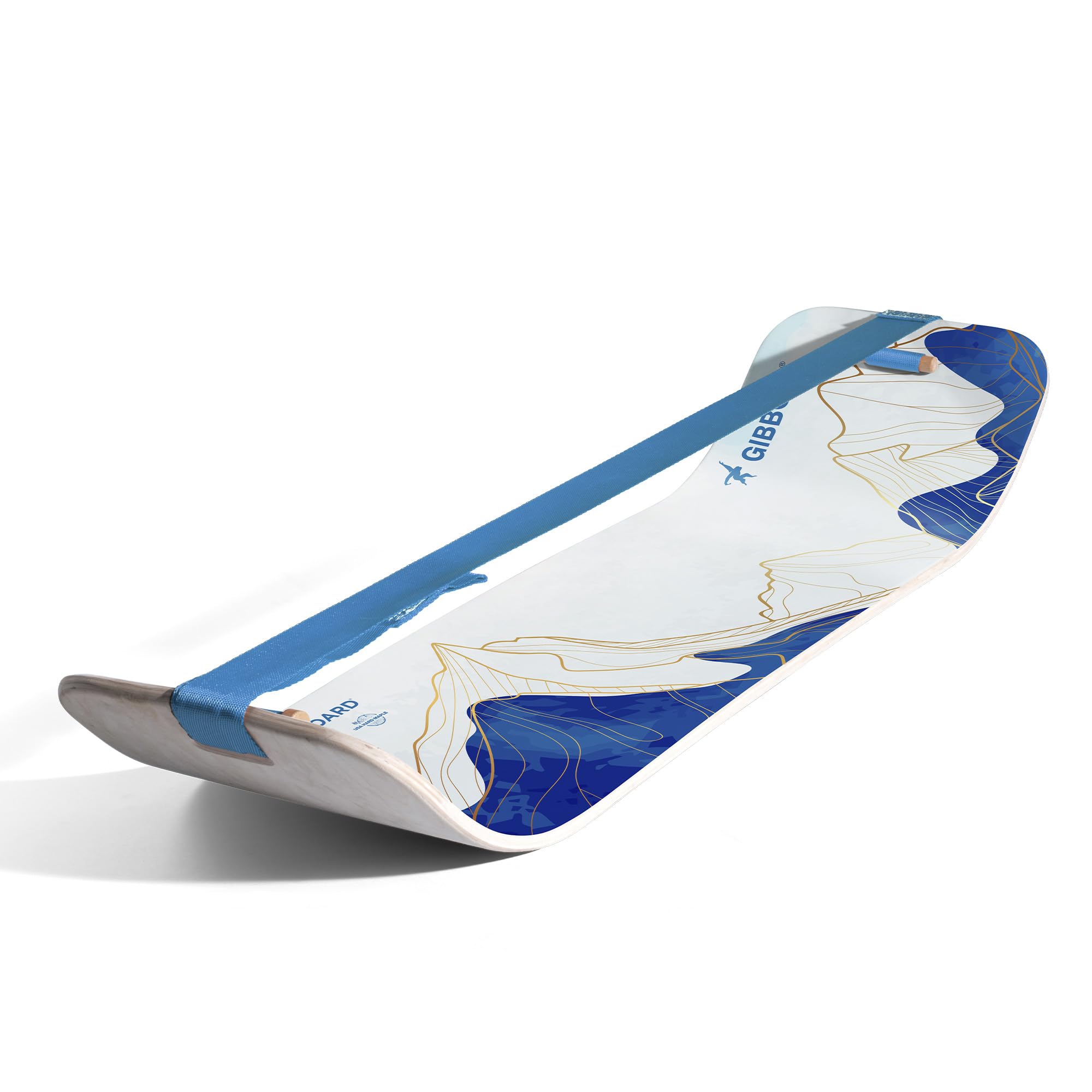 GIBBON SlackBoard - GiBoard Balance Board Kids & Adults - Slackline Balance Trainer - Slack Board Core Workout Equipment Home Gym Training - Standing Desk Exercise - Yoga, Agility, Pilates & More Image