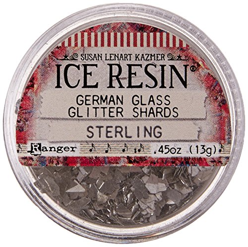 ICE Resin Glass Glitter Shards, Sterling