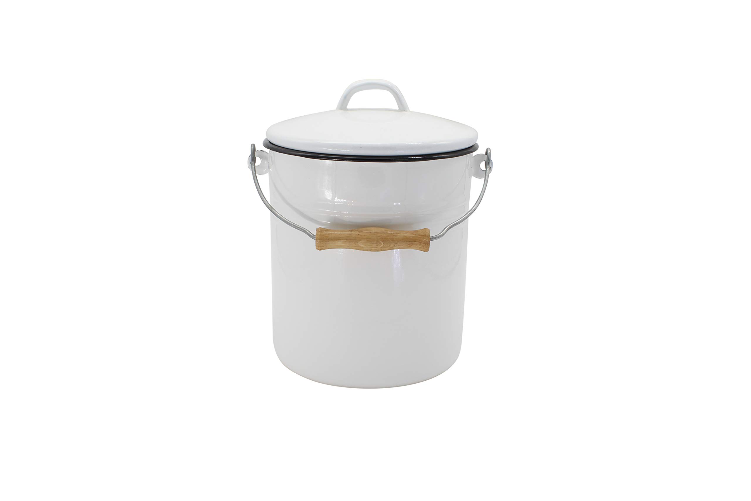 Krüger Bin with Lid 5 Litres White