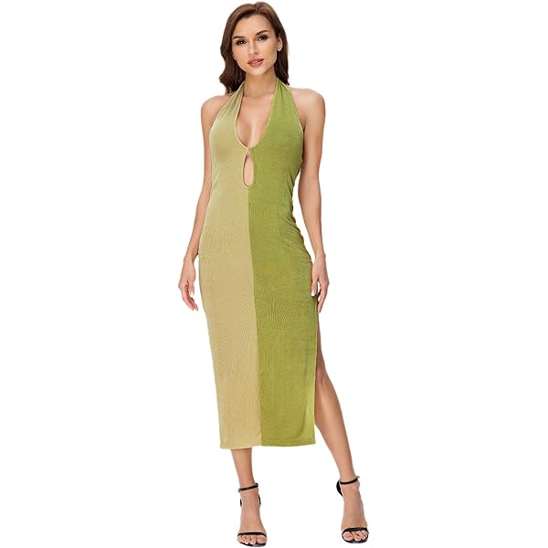knee length dresses for ladies Bebe Women's Asymmetrical High Slit Bandage Midi Dress main image 0