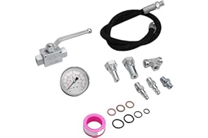 Keenso Oil Pressure Tester, IPR Air Test Tool Kit High Pressure Oil System Leak Detector with 5300 PSI Hose Rated for 6.0L 7.