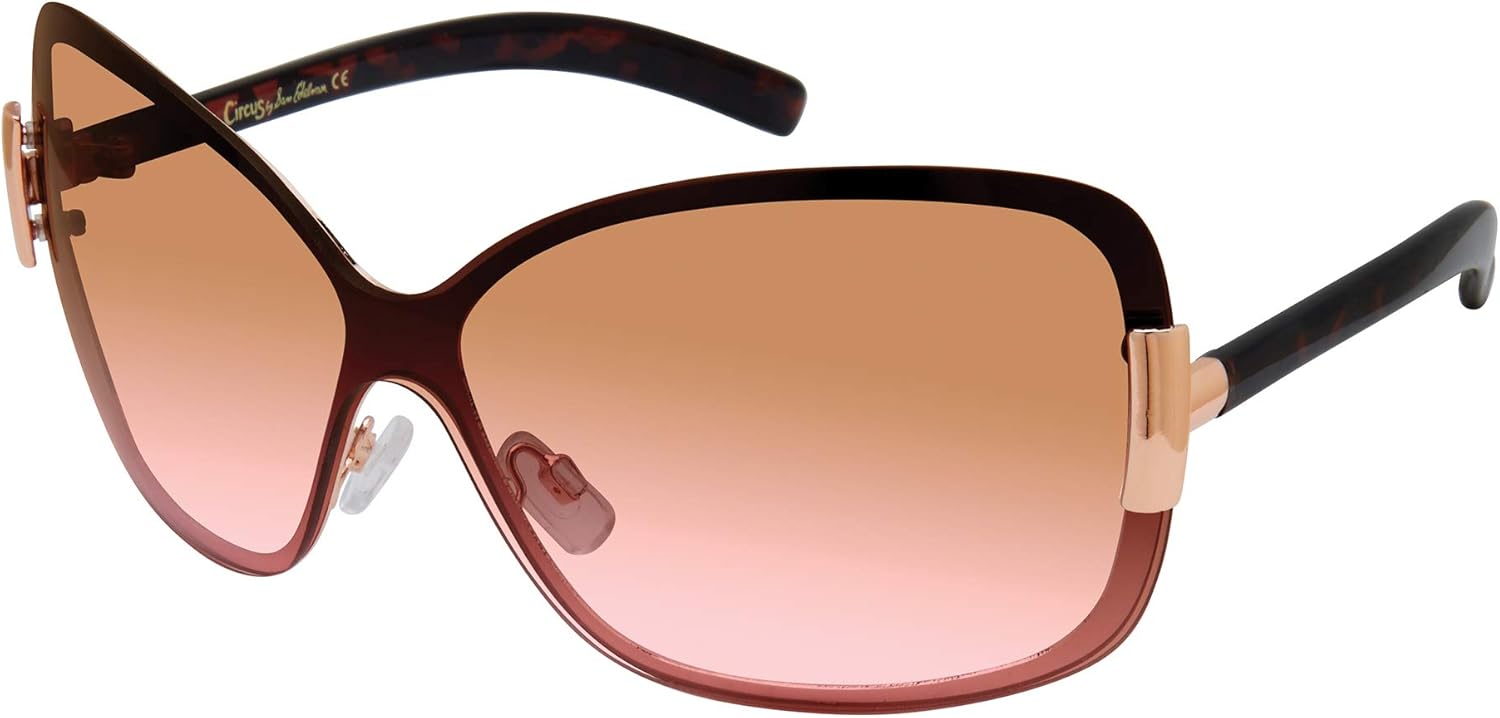 rose gold rimless sunglasses