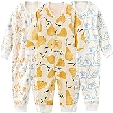 Kiddiezoom Baby Footed Cotton One-Piece Romper Jumpsuit Pajamas
