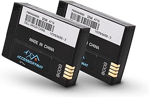 Accessoryway 2PC PMNN4468A PMNN4468B PMNN4468 3.7V 2300mAh Li-Ion Replacement Battery for Motorola SL300 SL3500e TLK100 SL7550 SL1M SL2K Series Radio Battery