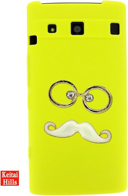 Amazon Urbano L03 デコシリコンケース 白ひげ 黄色 Urbano L03 L03 アルバーノ スマートフォン デコ デコレーション ケース カバー ケース カバー 通販