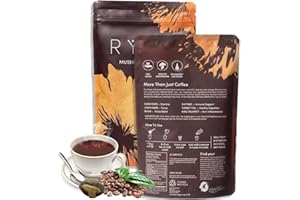 ECZVFO Mushroom Coffee-ORGANIC MUSHROOM COFFEE Good Supplement,mushroom coffee 30 servings 180g pack of 1(1pcs)