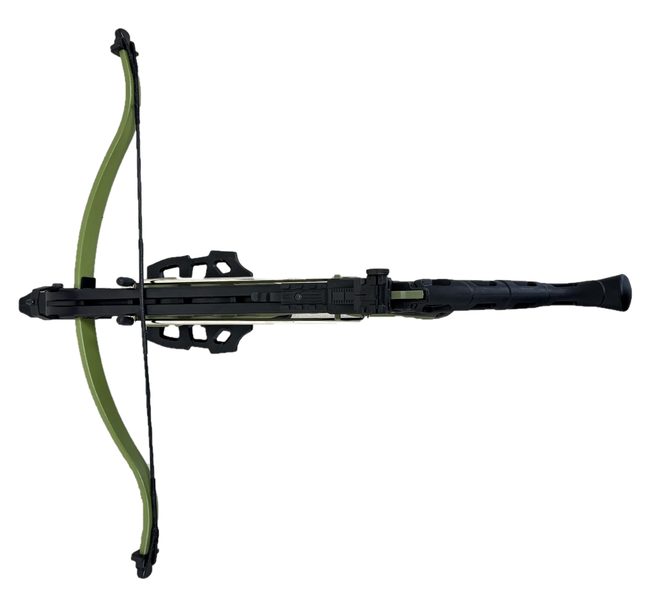 Condition photo showing New/Like New for mankung 80 lbs aluminum self cocking cobra style pistol crossbow (80-lbs aligator style with 3 bolts
