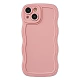 Caseative for iPhone 15 Case,Solid Color Curly Wave