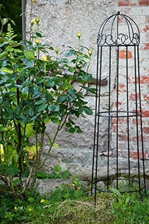 Kuheiga Rankgerust Schwarz Obelisk Rosenhilfe H 120cm Rankhilfe Amazon De Garten