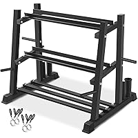 Dumbbell Rack, Bongkim Dumbbell Set with Rack Stand, Dumbbells Weights Rack for Home Gym, Weight Rack for Dumbbells, Kettlebe